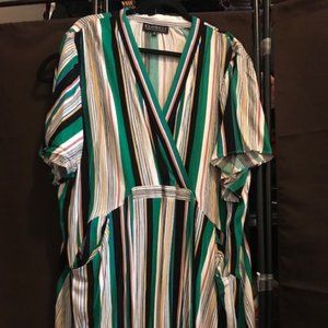 Multi colored stripped dress from Eloquii, size 20